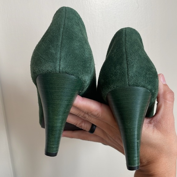 Seychelles Hunter Green Suede Pumps size 8 GUC - Picture 8 of 15